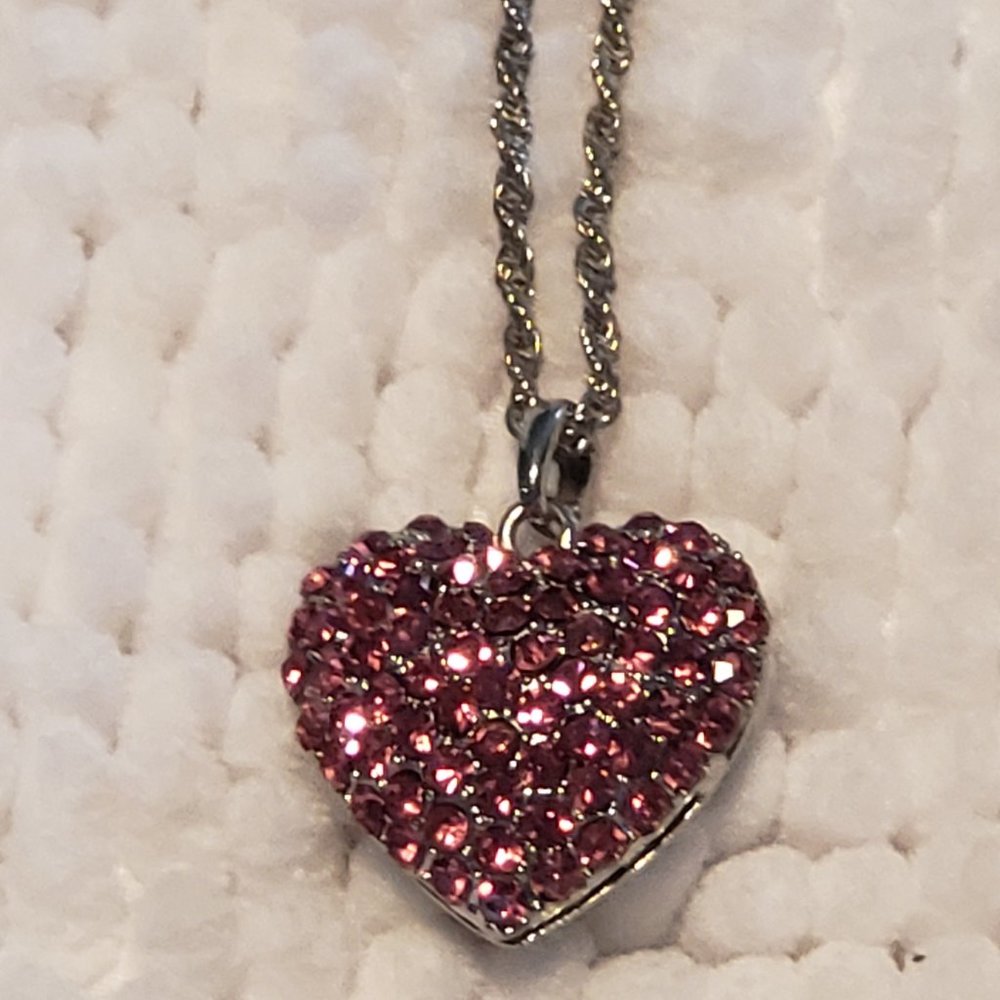 Pink Heart Necklace